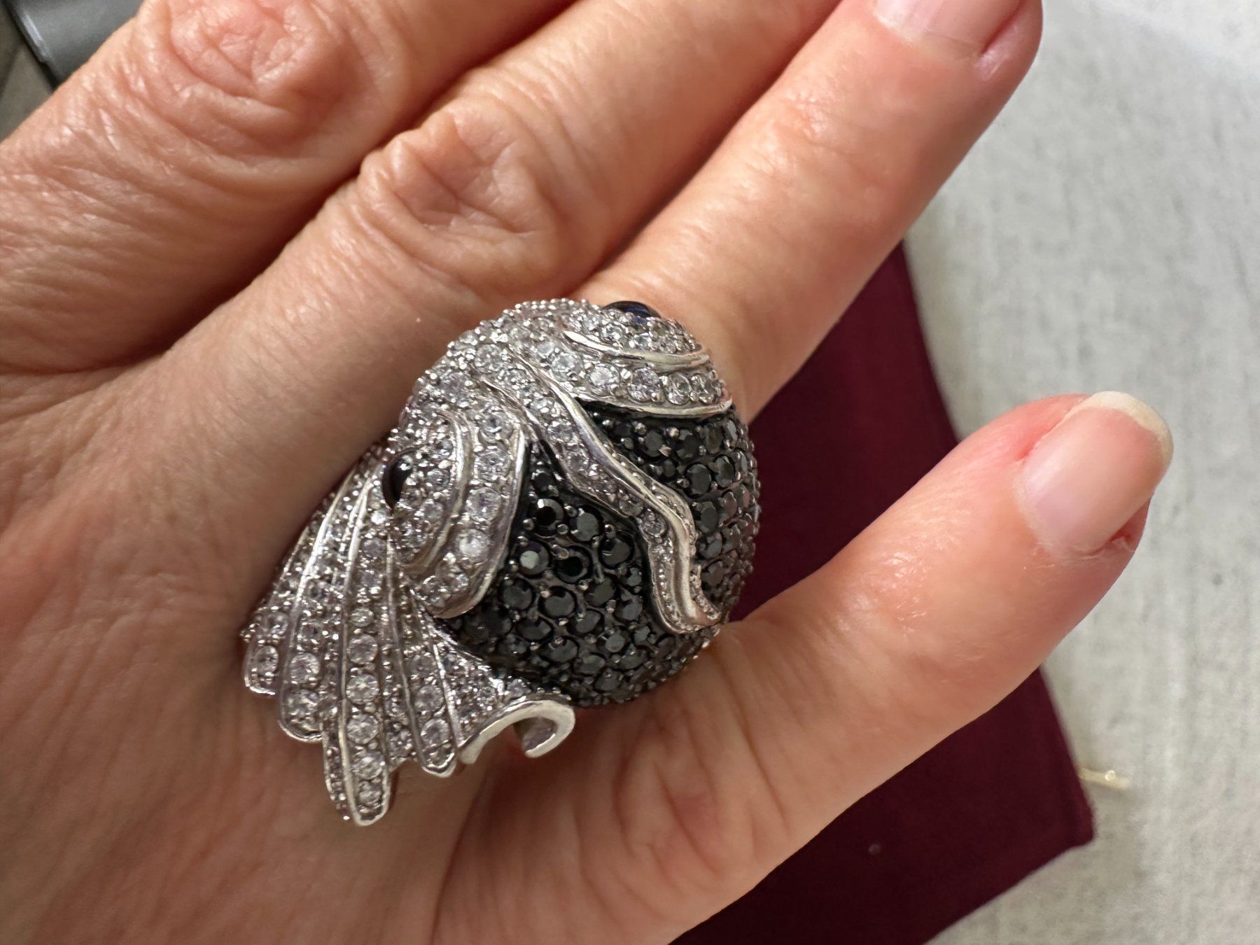 Ringe: Ultima Edizione Wunderschöner, schwerer Ring 925er Silber – Gebraucht aus Genève von Mycollection 7