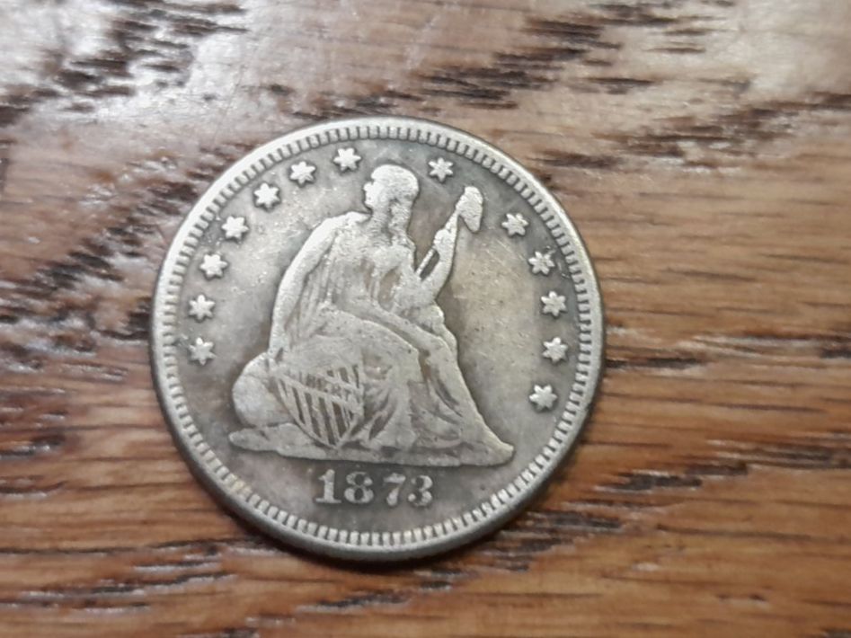 Alle Münzen: 1/4 dollar 1873, USA – Gebraucht aus Aarau von Reto_BA_01