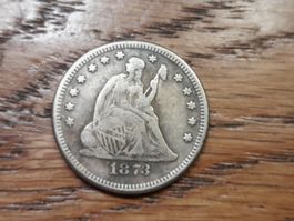 1/4 dollar 1873, USA