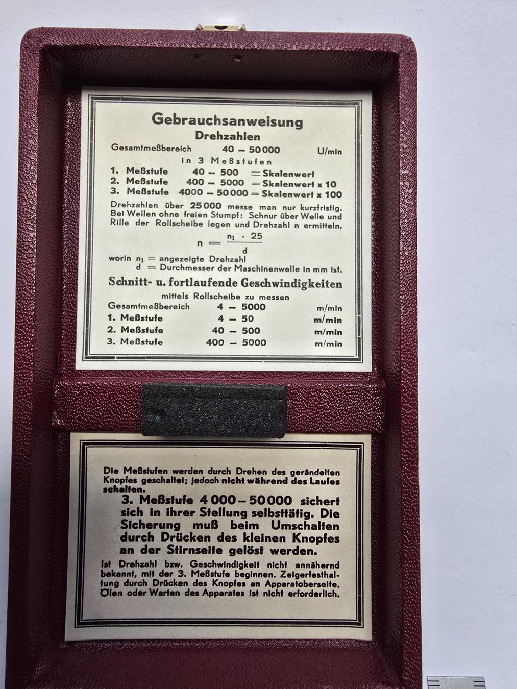 Misurare: Drehzahlmesser DEUMO-2 Hand-Tachometer – Usato da Balgach venduto da Zwickau01 4