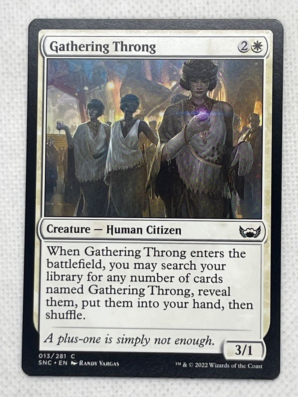 Magic The Gathering Cartes à collectionner: MTG Gathering Throng SNC 013 Englisch Common – D'occasion à Hinterkappelen par Kim1992