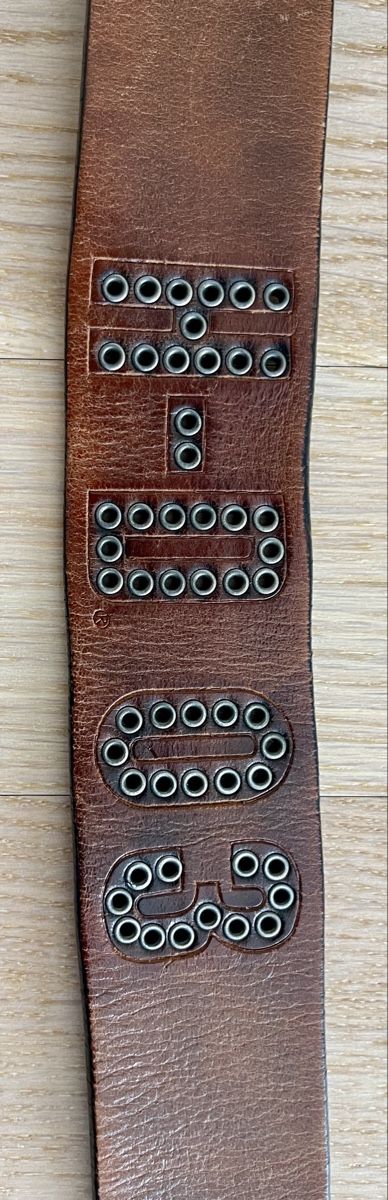 Harley-Davidson Gürtel: Harley-Davidson Ledergürtel Nieten braun – Gebraucht aus Meierskappel von Beetees 2