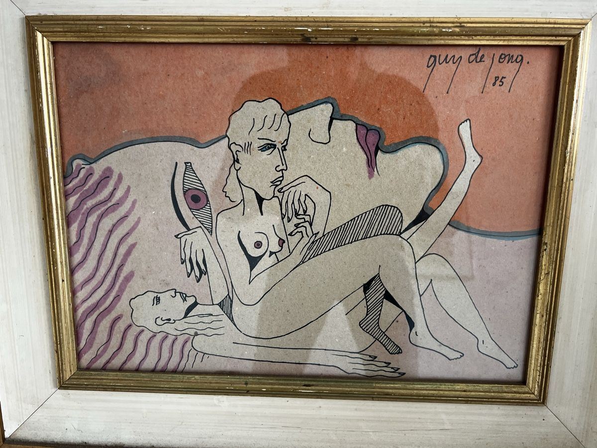 Dipinti: Original Aquarell Guy de Jong – Usato da Steinmaur venduto da Mandy.Steinbruch1953 5