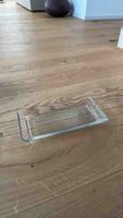 Glas Schale rechteckig 20cm lang guter Zustand