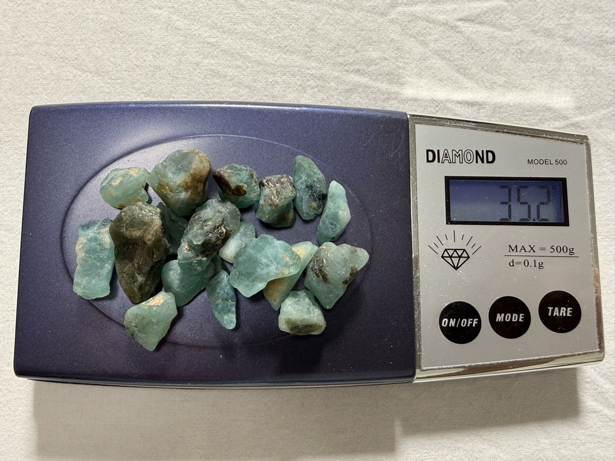 Mineralien & Heilsteine: Grandidierite Lot mit 176ct – Neu (gemäss Beschreibung) aus Oberhof von RealStone 2
