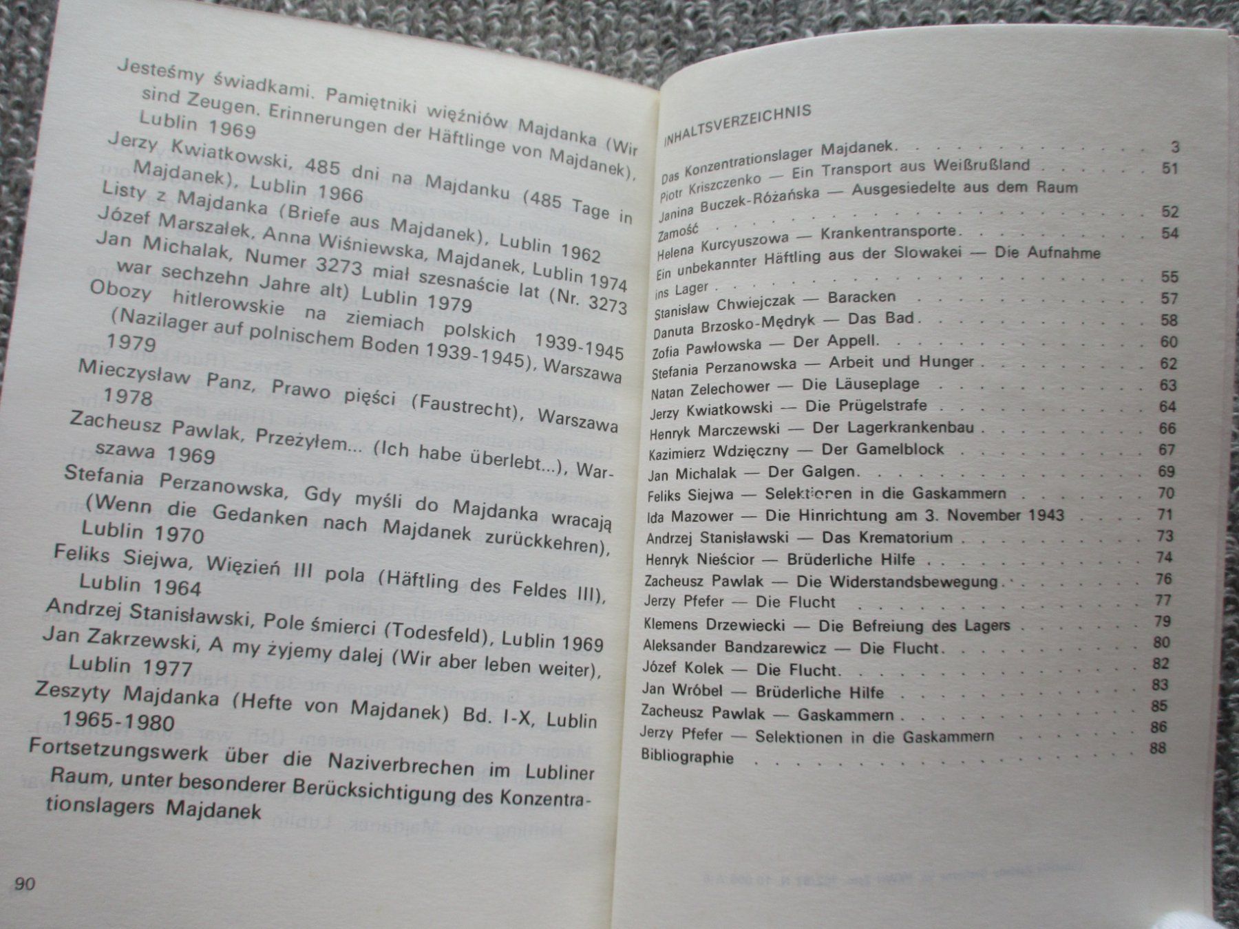 Libri: Dokumentation "DAS KONZENTRATIONSLAGER MAJDANEK" 90 Seiten – Usato da Schafisheim venduto da reno007 9
