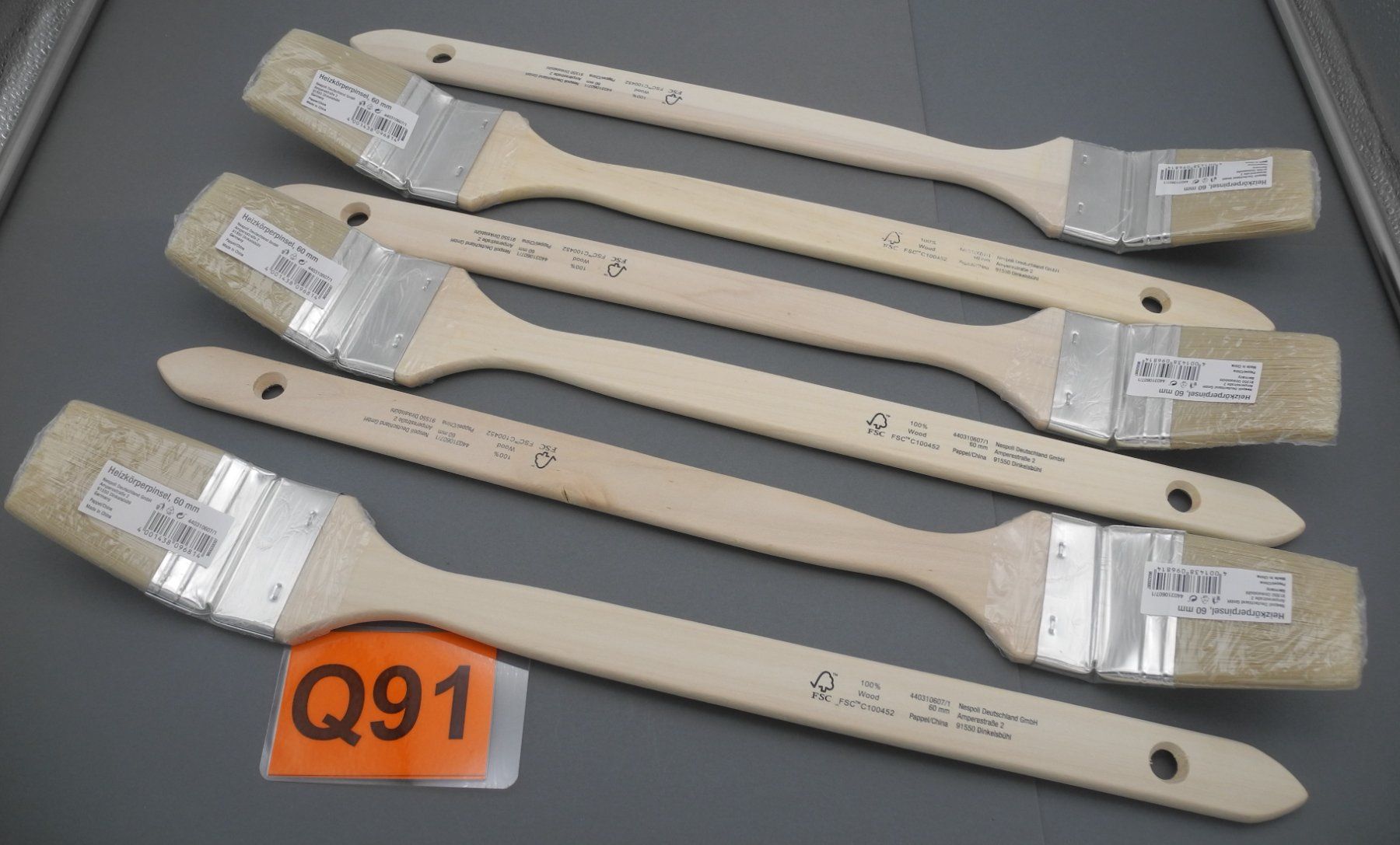 Pennelli: 6 Stk. Heizkörperpinsel 60 mm, Nr. Q91 – Nuovo e nell'imballaggio originale da Kottwil venduto da Crazyrolf