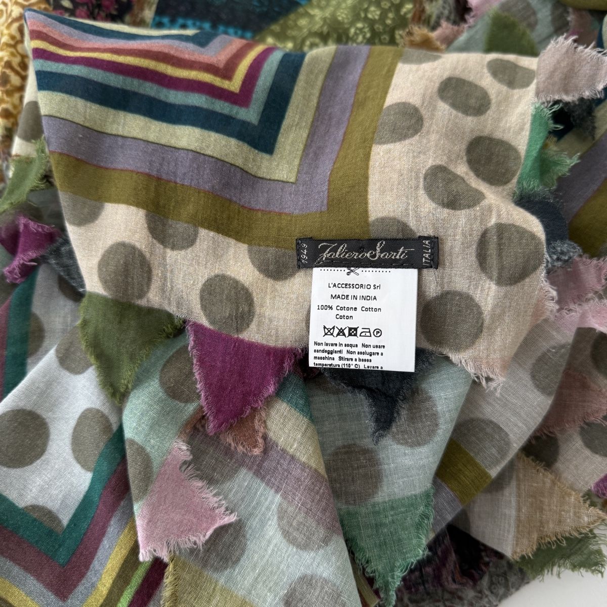 Faliero Sarti Foulard & Sciarpe: FALIERO SARTI Cotton Scarf – Nuovo (secondo la descrizione) da Emmen venduto da Avviivva_Com2023 6