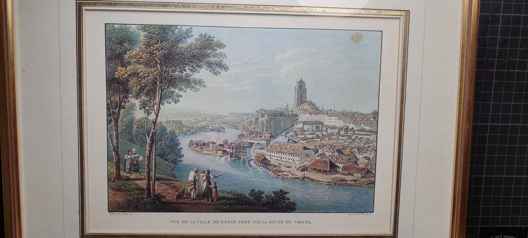 Foto & Immagini: Wunderschönes altes Bild  G.Lory Pere von Bern – Usato da Gelterkinden venduto da MYSTOREFORYOU4460ART 1