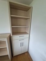 Grosser, praktischer Büroschrank, weiss, mit Schubladen