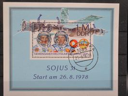 DDR 1978 Weltraumflug Block 53  gest.
