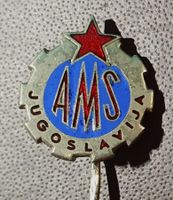 R426 - Alte Anstecknadel AMS Jugoslavija Autoabzeichen