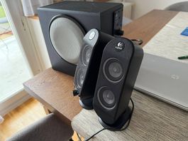Lautsprecher System Logitech 2.1 schwarz gebraucht