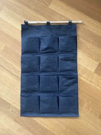Wandorganizer Hängeaufbewahrung Ordnungssystem Jeansstoff