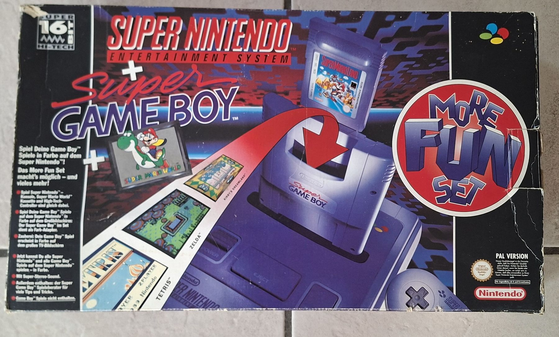 Nintendo Konsolen: Super Nintendo + Super Game Boy More Fun Set – Gebraucht aus Büren zum Hof von Flohmarkt_Bern
