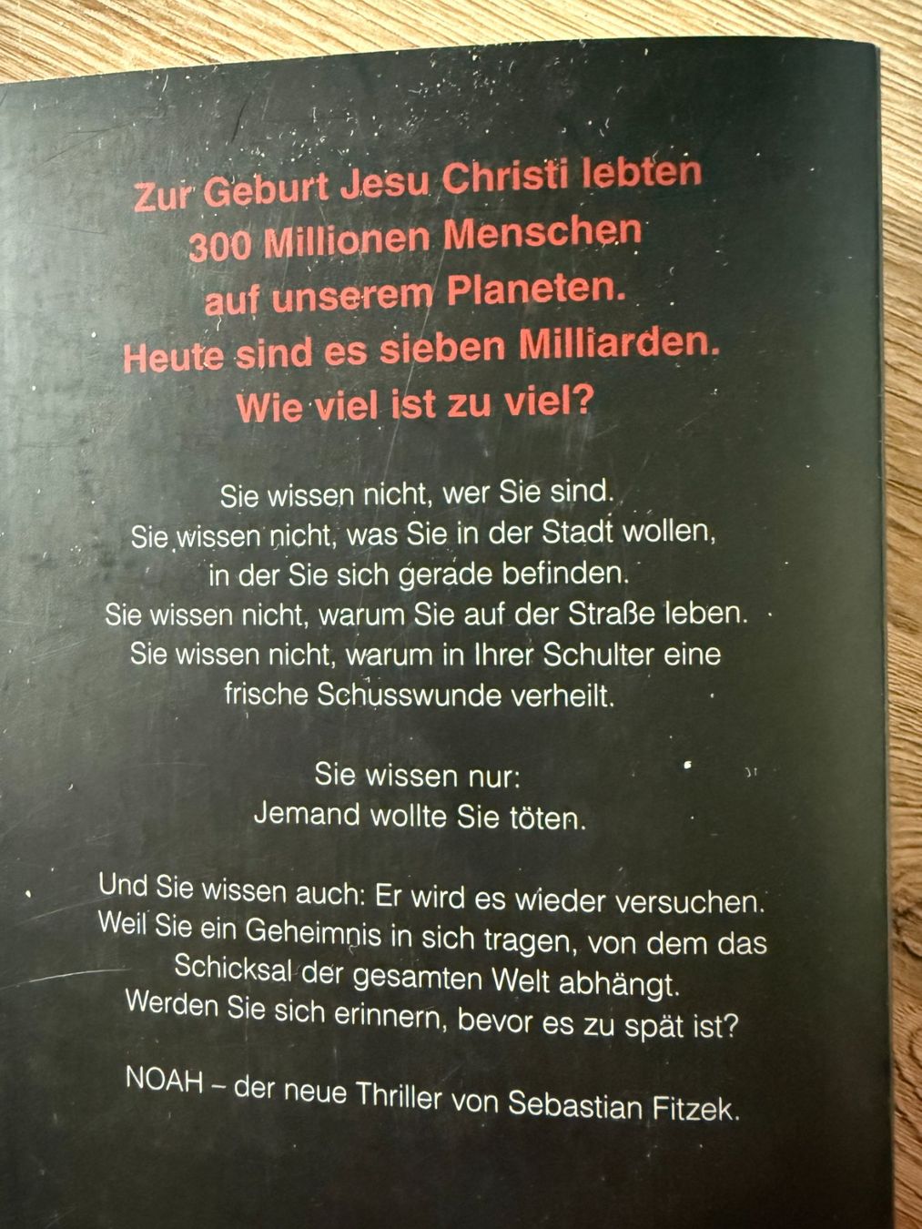 Libri: Sebastian Fitzek Noah – Nuovo (secondo la descrizione) da Leuzigen venduto da Lisza 1
