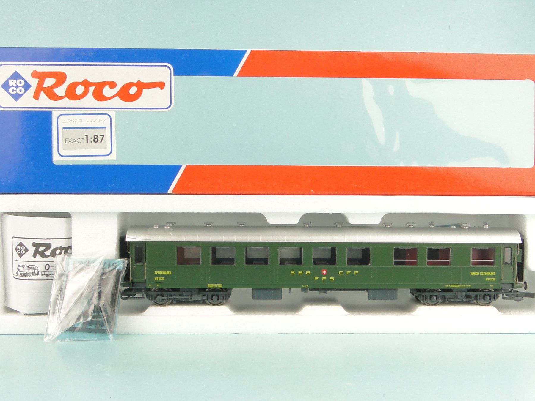 Roco Modellini di ferrovie: Roco 44876 H0 DC SBB Speisewagen – Usato da Bülach venduto da cann11 9