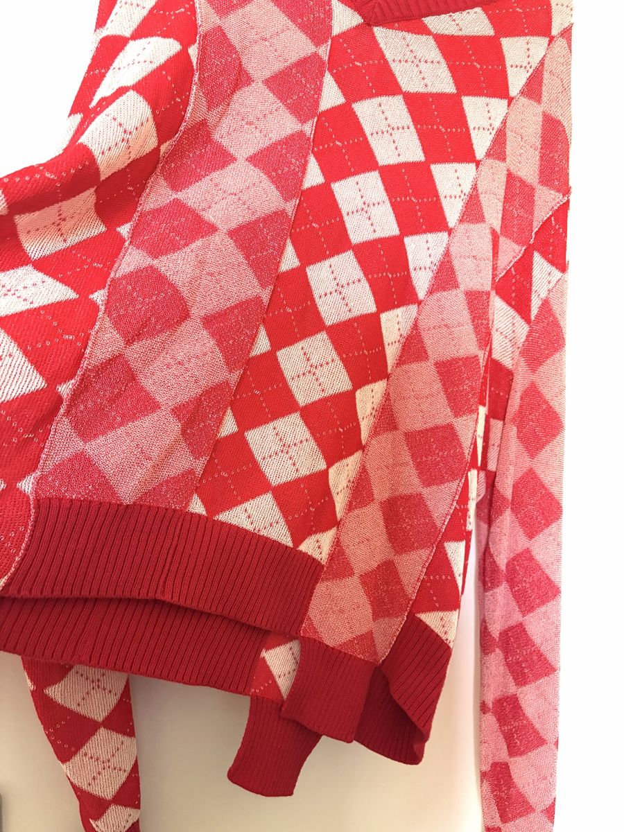 Maison Margiela Maglioni & Felpe: Pull MM6 Maison Margiela rouge losanges taille L – Usato da Chêne Bourg venduto da paleios22 5