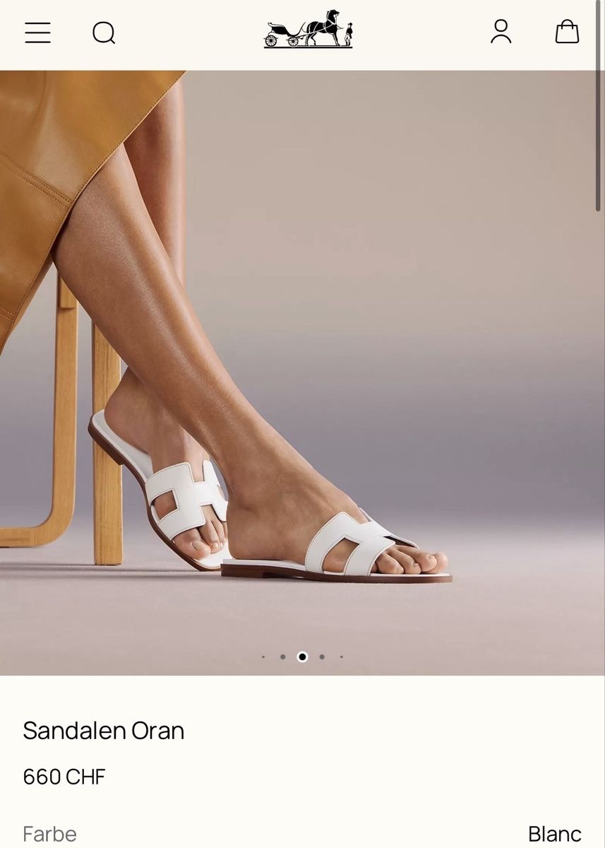 Hermès Scarpe da donna: Hermes Oran Sandalen Grösse 38.5 white – Usato da Cham venduto da nad_z2js 6