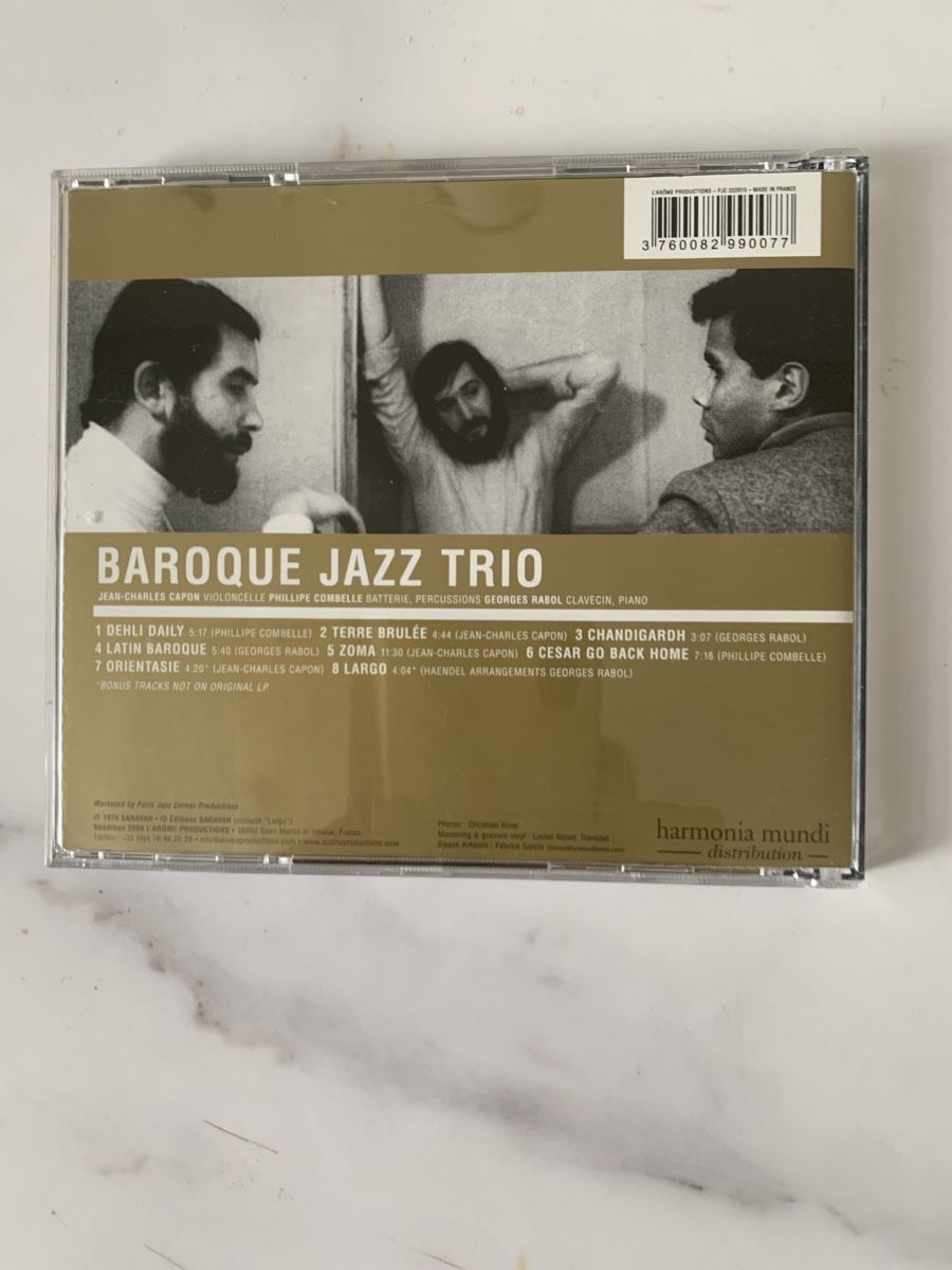 CD: Baroque Jazz Trio – Usato da lausanne venduto da Ccheche 2