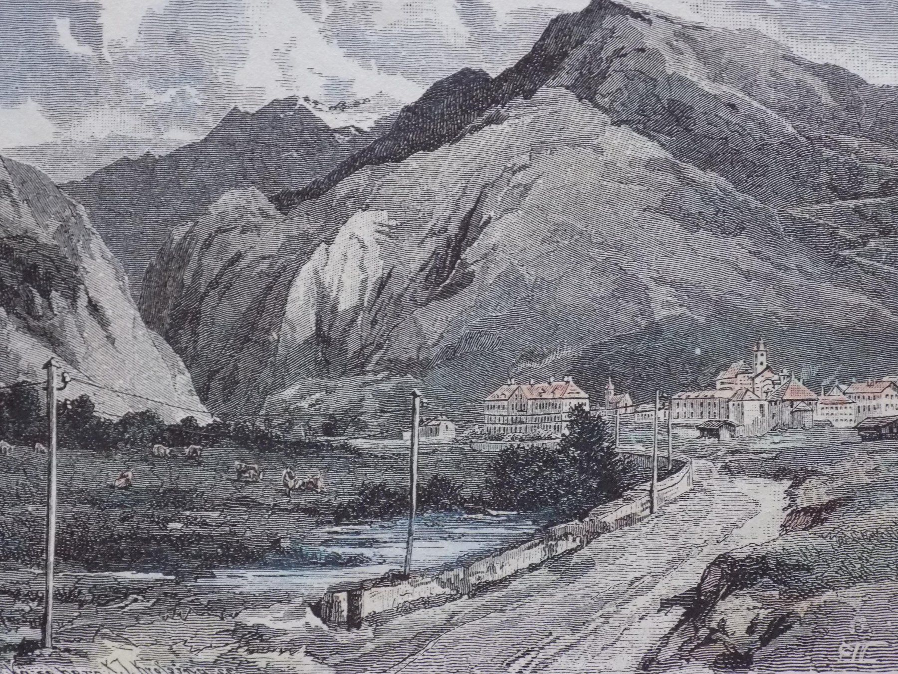 Incisioni: Andermatt koloriert – Usato da Risch venduto da Antikfee 1