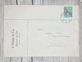 CL13 Enveloppe + Timbre Suisse 1956