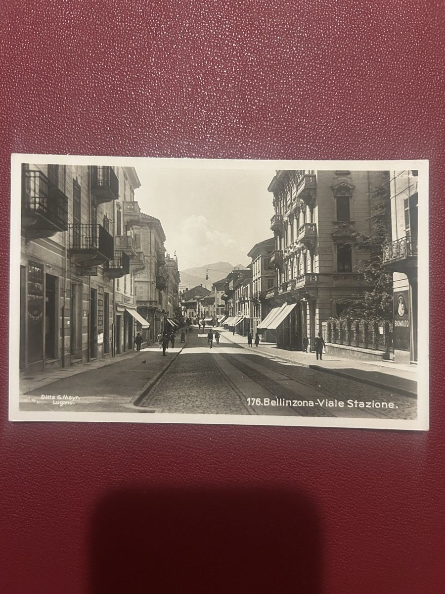 Cartes postales: Bellinzona Viale Stazione  – D'occasion à Breganzona par Milesbo