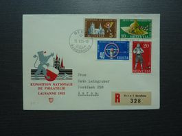 1955 R-Satz-Brief "Werbe",  Fr. 7.50 / SBK Fr. 75.--