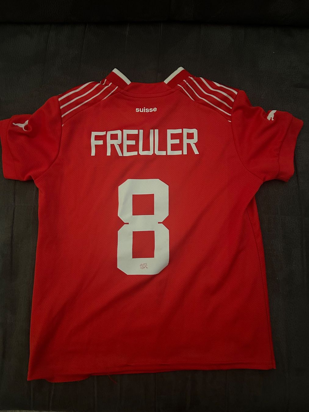 Schweizer Nati Scarpe, pantaloni & magliette da ginnastica: Original Schweizer Fussball Shirt – Usato da Sissach venduto da Neondesign 1