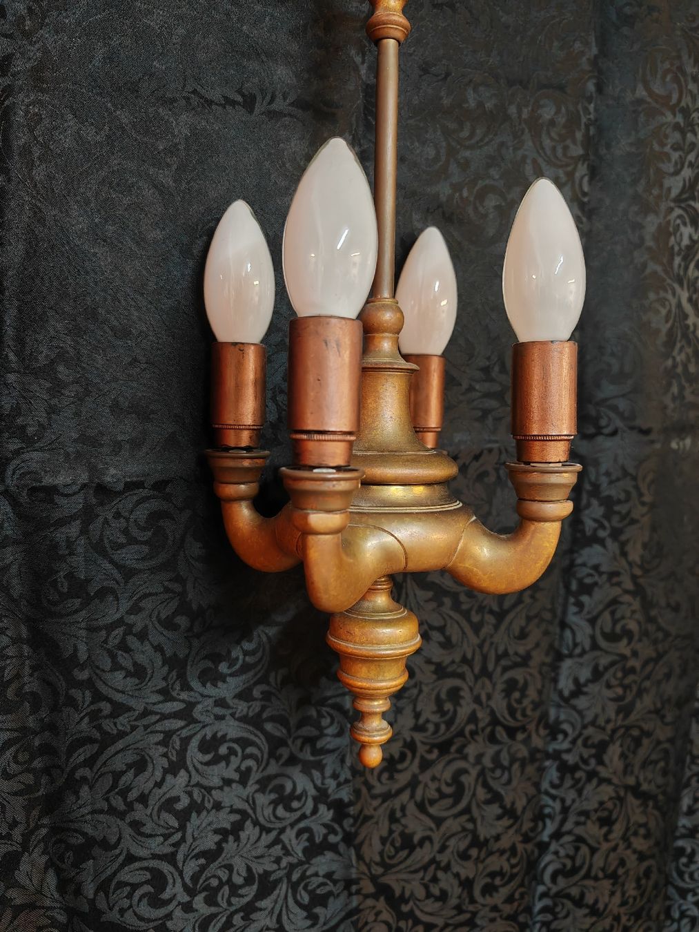 Kronleuchter & Deckenlampen: Hängelampe, Vintage Look, 4-flammig – Gebraucht aus Rheinsulz von Dred 1