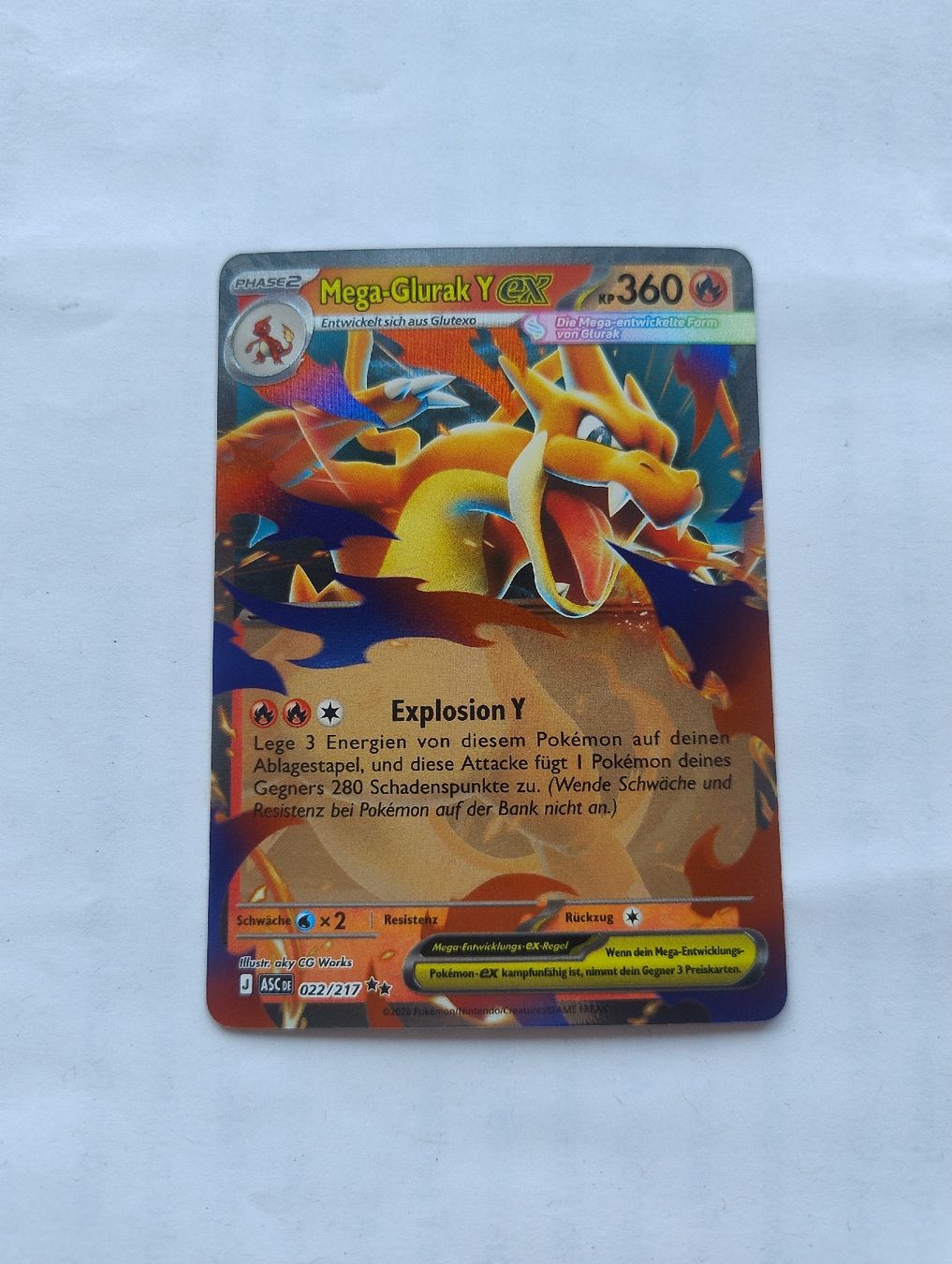 Pokémon Carte collezionabili: Mega Glurak Y ex (022/217) DE – Nuovo (secondo la descrizione) da Wangen SZ venduto da routheman