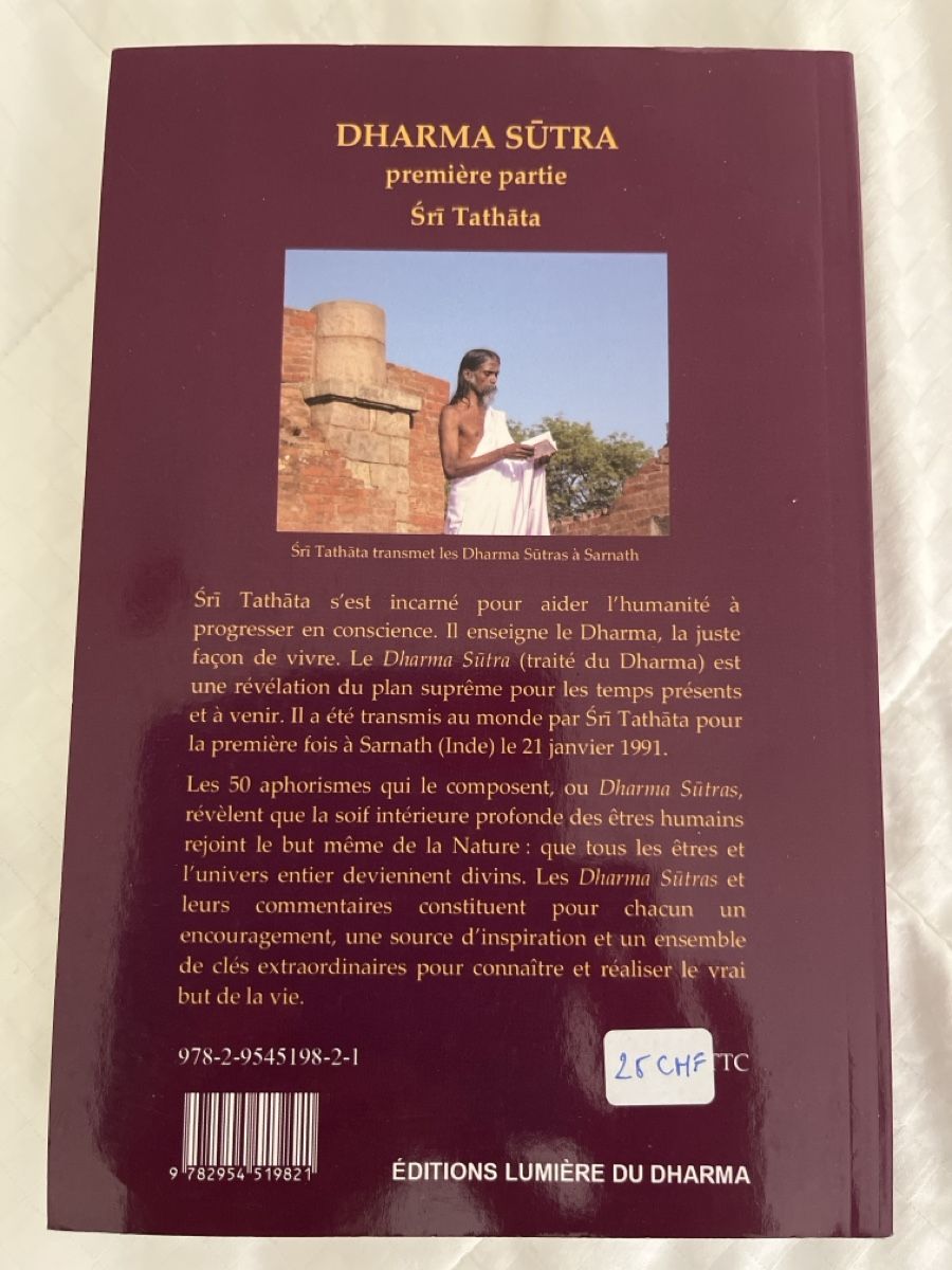 Libri: Dharma Sutra, Sri Tathata – Nuovo (secondo la descrizione) da Lausanne venduto da Emma010 1