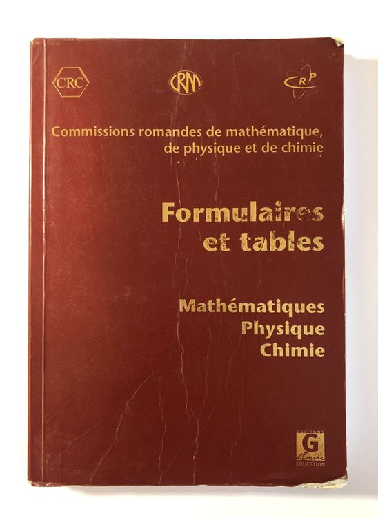 Livre Formulaire et tables CRM (Gebraucht) in Neuchâtel für CHF 5 – mit ...