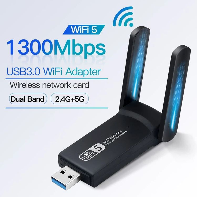 1300Mbps WiFi Adapter 5G/2.4G WLAN Stick | Kaufen auf Ricardo