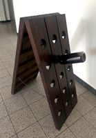 Klappbares Weinregal aus Holz für 18 Flaschen – Top Zustand