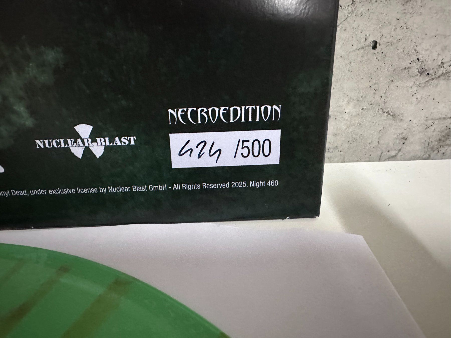 Dischi in vinile: Overkill – Necroshine Green Splatter LP Ltd. 500 – Usato da Visp venduto da peace_75 1