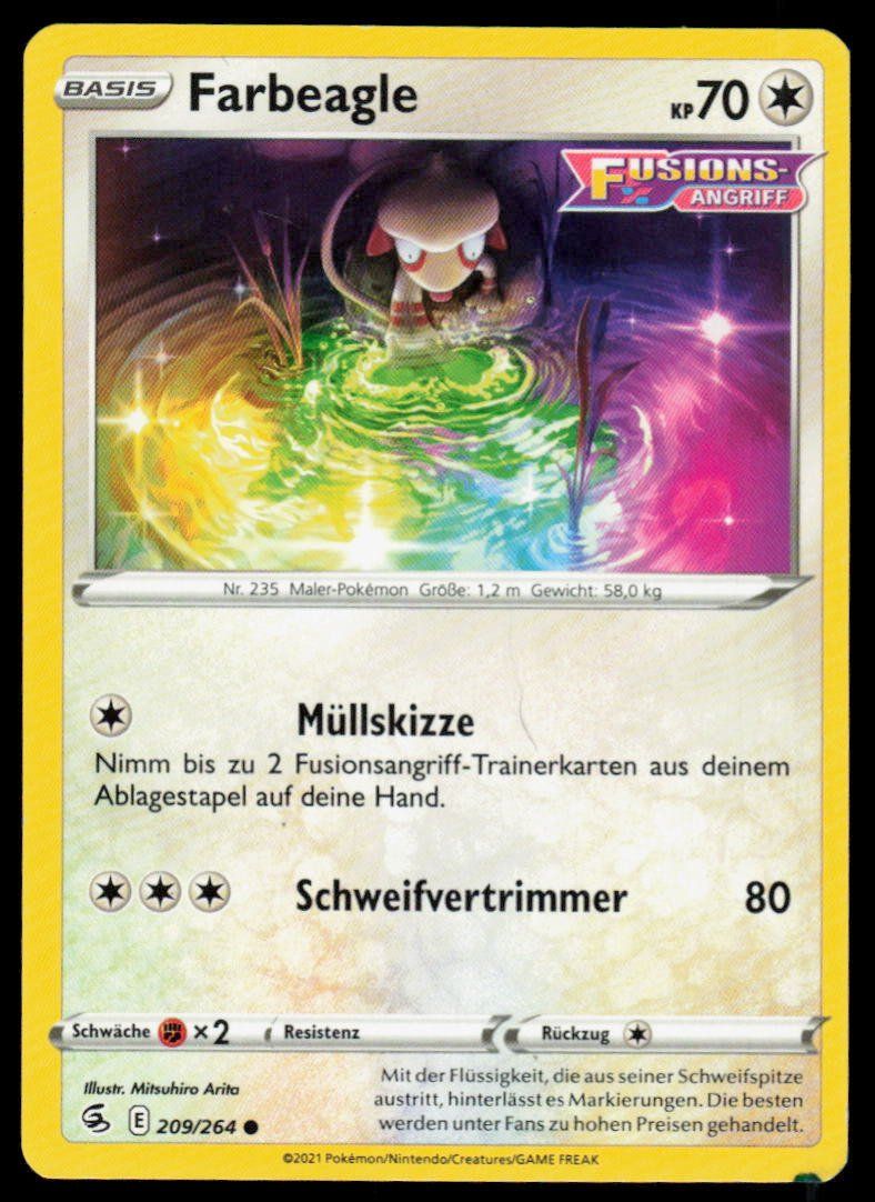 Pokémon Sammelbilder & Trading cards: Pokemon Farbeagle 209/264 – Gebraucht aus Herisau von Pokemon2026