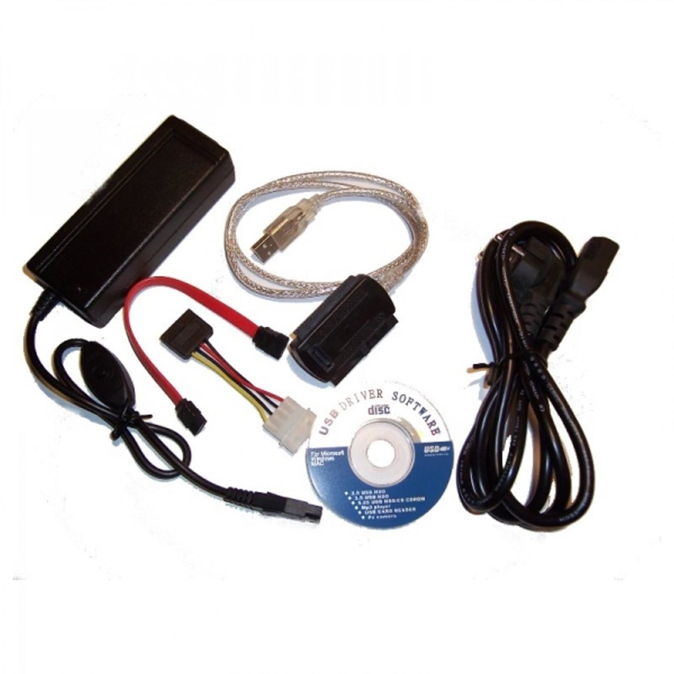 Batterie, Caricabatterie & Alimentatori: USB 2.0 IDE SATA S-SATA 2,5 3,5 5,25 – Nuovo e nell'imballaggio originale da St. Willibald venduto da silvertronic24 1