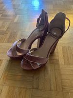 rosa Samt High Heels