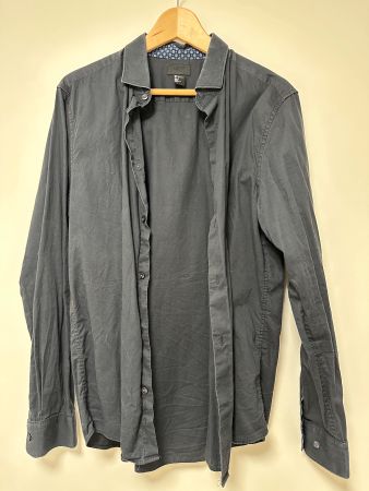 👔 H&M Hemd Schwarz Langarm Regular Fit L 🔥