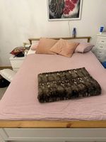 Bettgestell weiss mit Bettkasten und Lattenrost 140x200cm