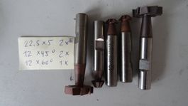 T-Nut Fräser Formfräser Schwalbenschwanzfräser Aciera DC