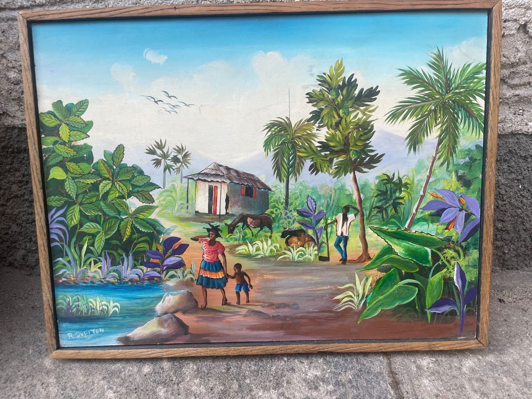 Dipinti: R. Dupiton Haitian Painting - Bild – Usato da Minusio venduto da Pink222 3