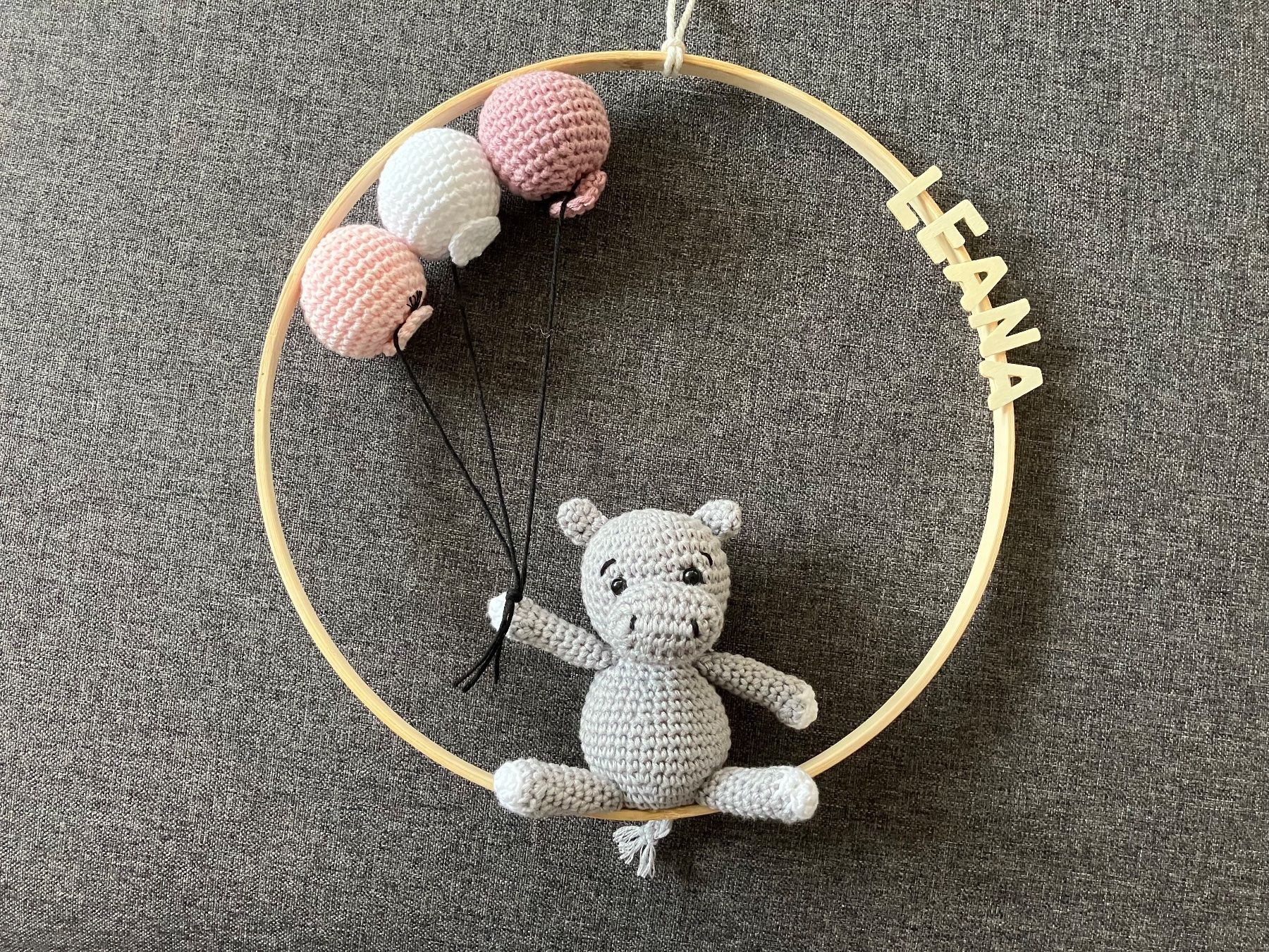 Tutte le decorazioni: Tür-/Wanddeko Nilpferd rosa – Nuovo (secondo la descrizione) da Chur venduto da Handkreativ