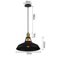 Lampe suspendues  en métal noir vintage, industriel, loft