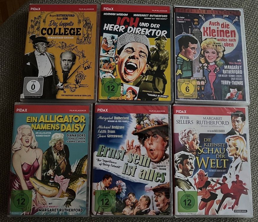 Margaret Rutherford (MISS MARPLE) - 6 turbulente Komödien (Neu (gemäss ...