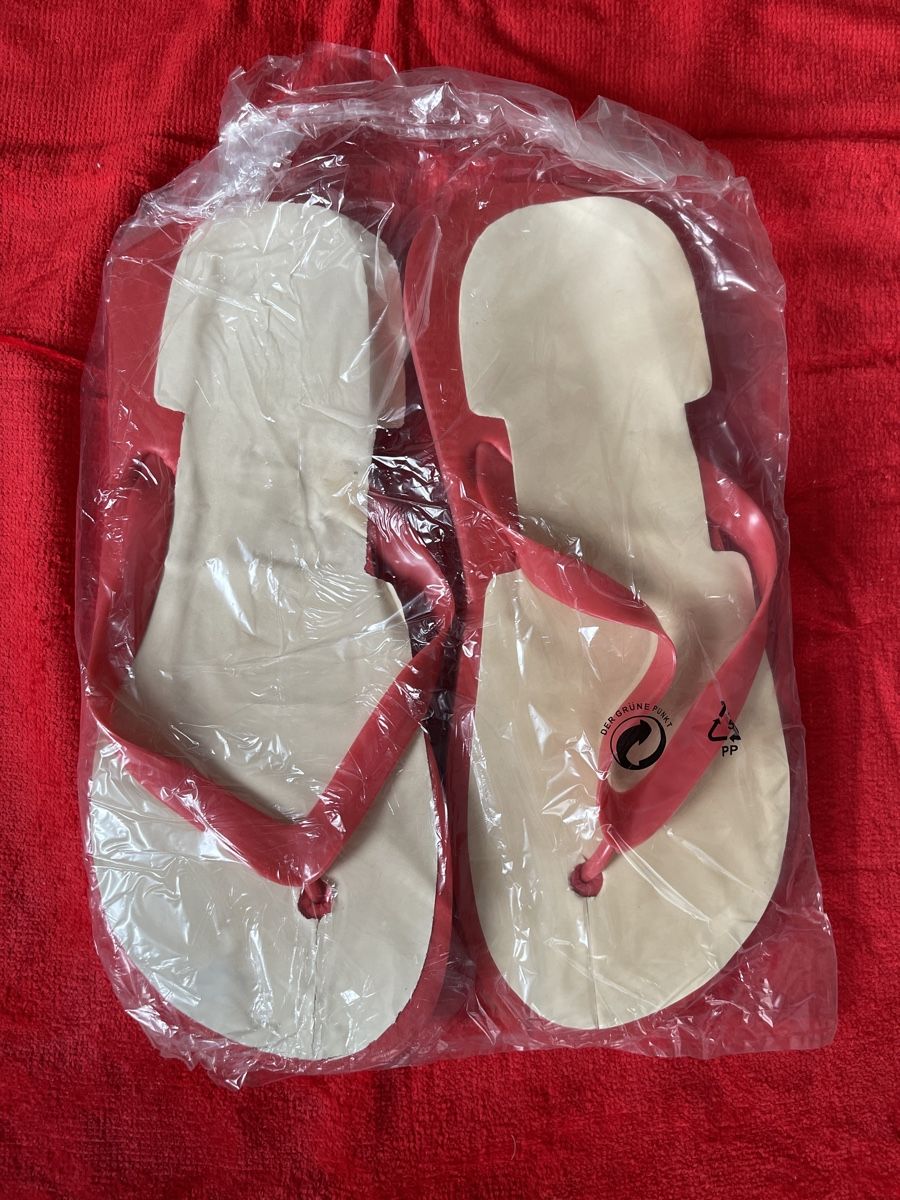 Teli da bagno: Strand-Set Badetuch Mütze Flip Flop – Nuovo e nell'imballaggio originale da Wettingen venduto da stern910 2