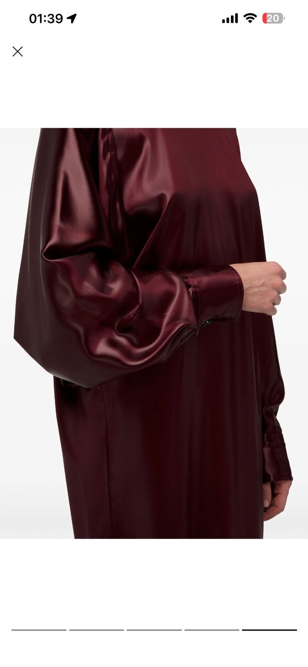 Salvatore Ferragamo Vestiti: FERRAGAMO satin high-neck dress – Usato da Rüschlikon venduto da Mode-ZH13 3