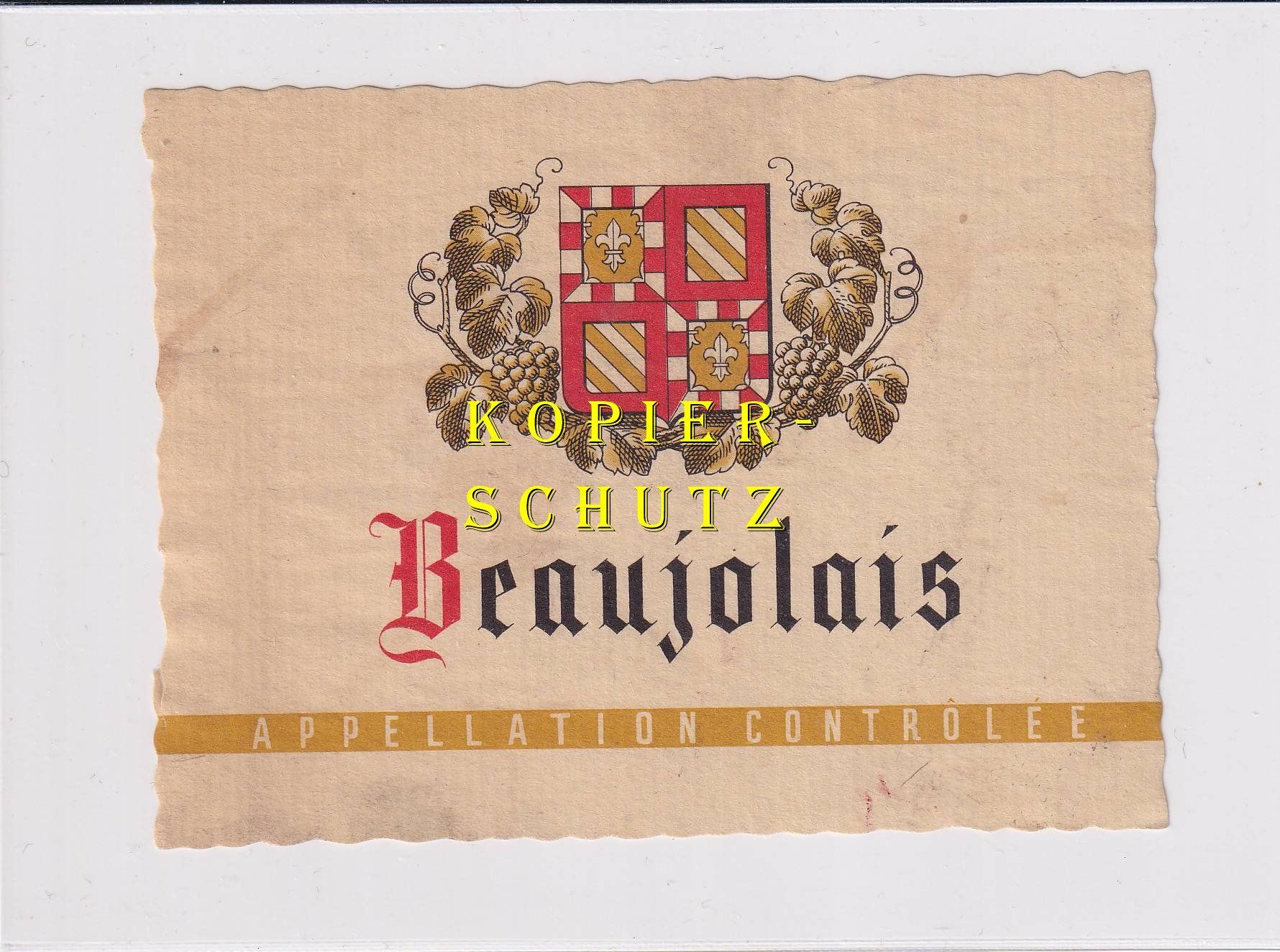 Papier: Etikette - Beaujolais /bd – D'occasion à Hombrechtikon par Rudolf07