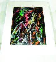 Moderne Kunstmalereie Akryl auf Parier  2001er